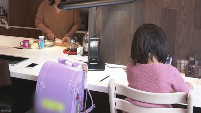 「家ではリビングルームで勉強する」と答えた子どもが多い