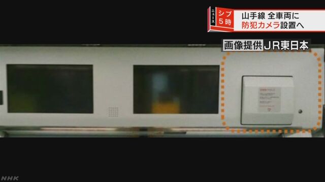 東京の山手線の全部の電車にカメラを付ける