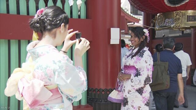 1月から6月に日本に来た外国人が今までで最も多くなる