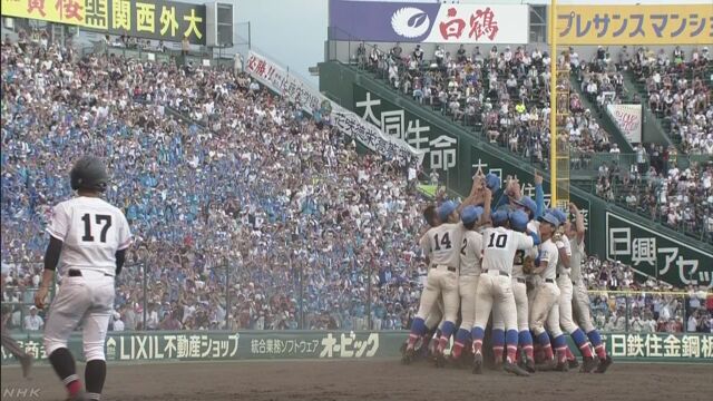 高校野球 埼玉県の花咲徳栄高校が初めて優勝