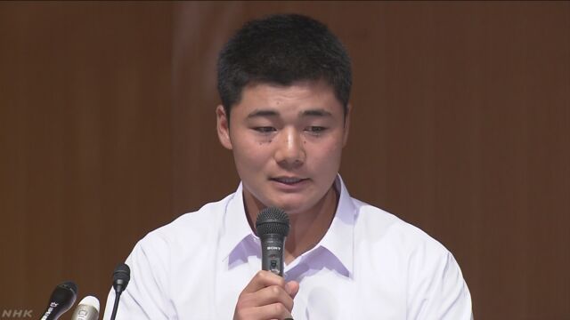 清宮選手「高校を卒業したらプロ野球の選手になります」