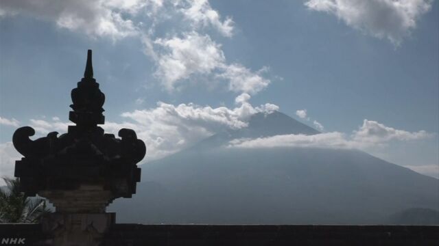 インドネシア バリ島の山が噴火する可能性
