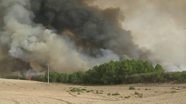ポルトガルで山の火事 隣のスペインにも広がる