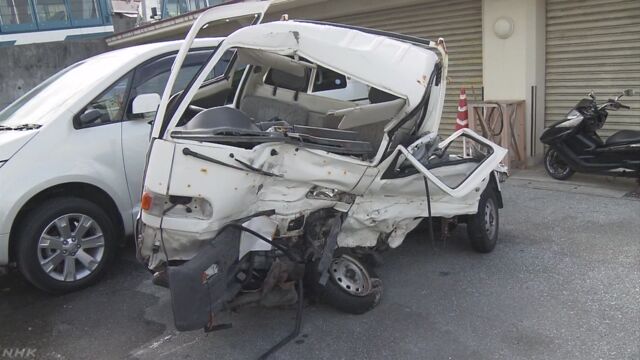 沖縄県 アメリカ軍の兵士が車を運転して人が亡くなる事故