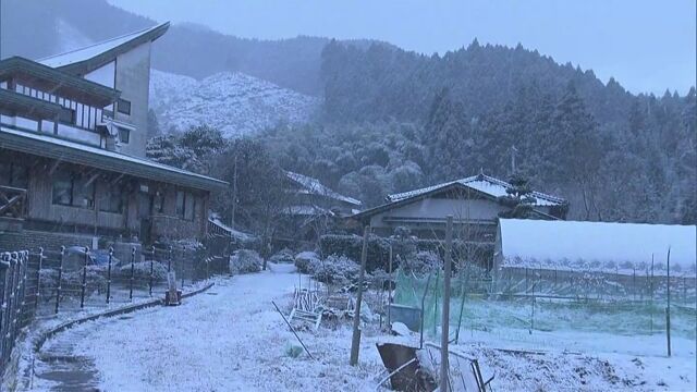九州と四国と中国地方で初雪