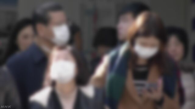 インフルエンザになる人が増えて流行が始まる