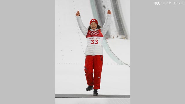 スキーのジャンプ 高梨沙羅選手が銅メダル