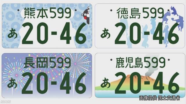 車のナンバープレートに使う41の絵が決まる