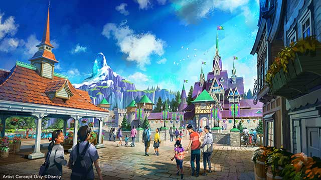 東京ディズニーシーを広くする 「アナと雪の女王」がテーマ