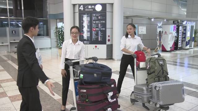 ベトナムの学生が仙台市で介護のインターンになる