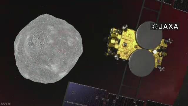 「はやぶさ2」が地球から3億kmの小さい星に着く