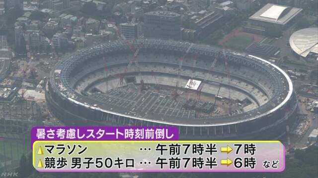 東京オリンピック 競技を行う日や時間などが決まる