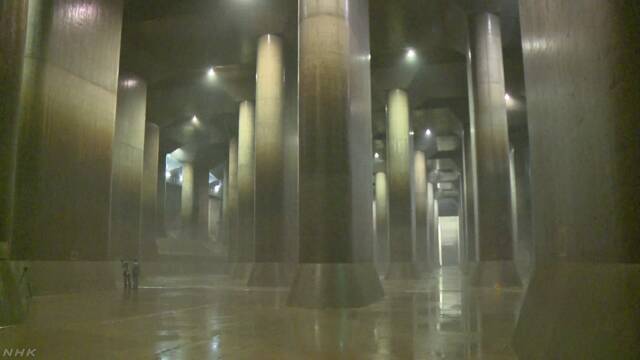 地下にある大きな放水路 多くの人に見に来てもらいたい
