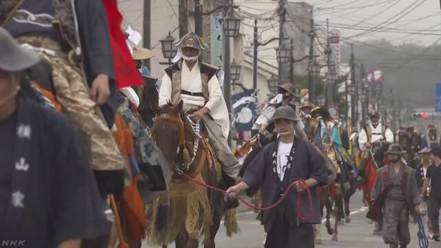 7年前の原発の事故のあと福島県浪江町で初めて「相馬野馬追」