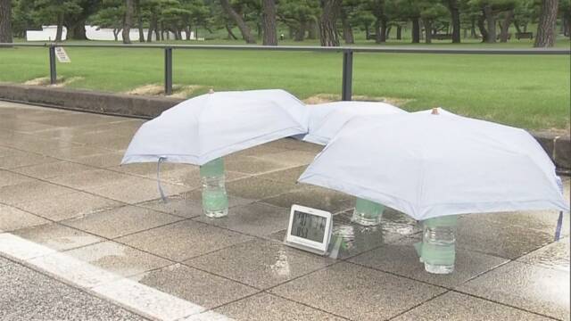東京オリンピック 道に水をまくとどのくらい涼しくなるか