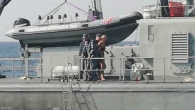 船で旅行していた女性 海に落ちてから10時間後に助かる