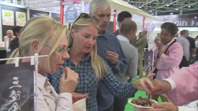 ロシア 世界の会社が食べ物を紹介するイベントが始まる