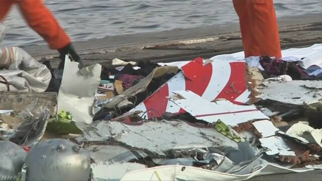 インドネシア 飛行機が落ちて189人が亡くなった可能性