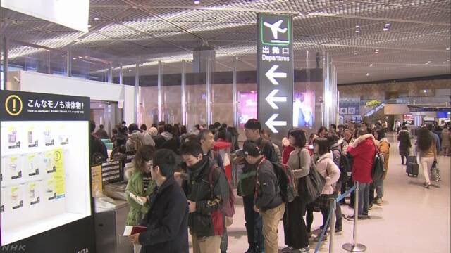 去年外国へ行った日本人 今までで最も多い1895万人