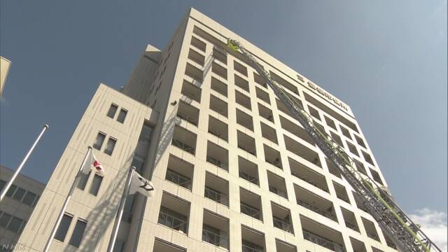 高さ54mまではしごが伸びる消防車