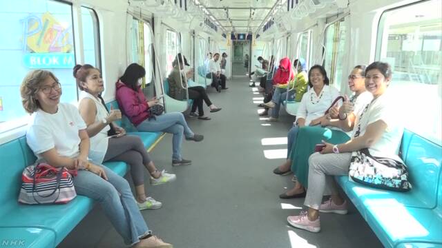 インドネシア 初めての地下鉄の運転が始まる